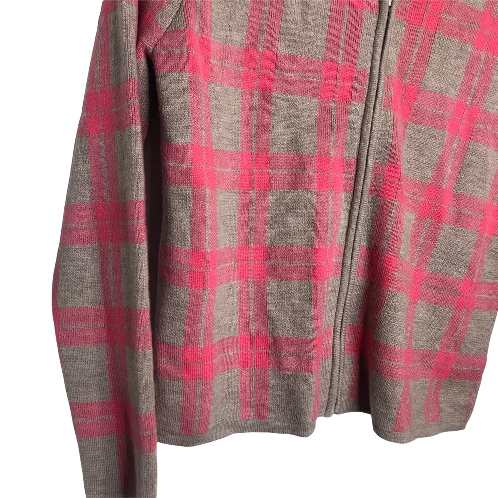 Pendleton Pink And Tan Window Pane Patterned 100%… - image 3